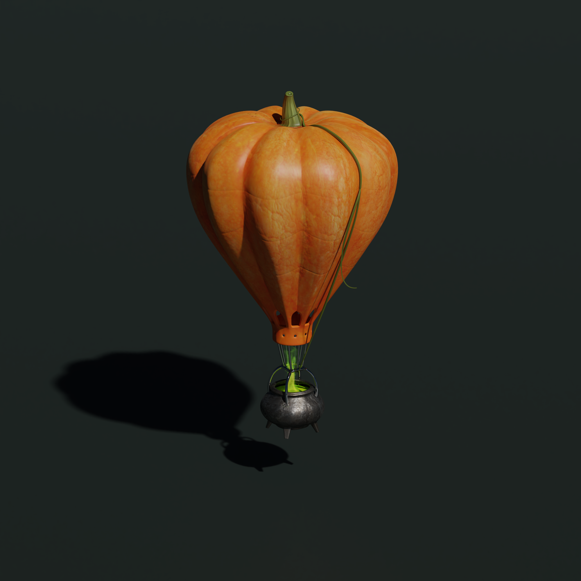万圣节南瓜气球3D模型0
