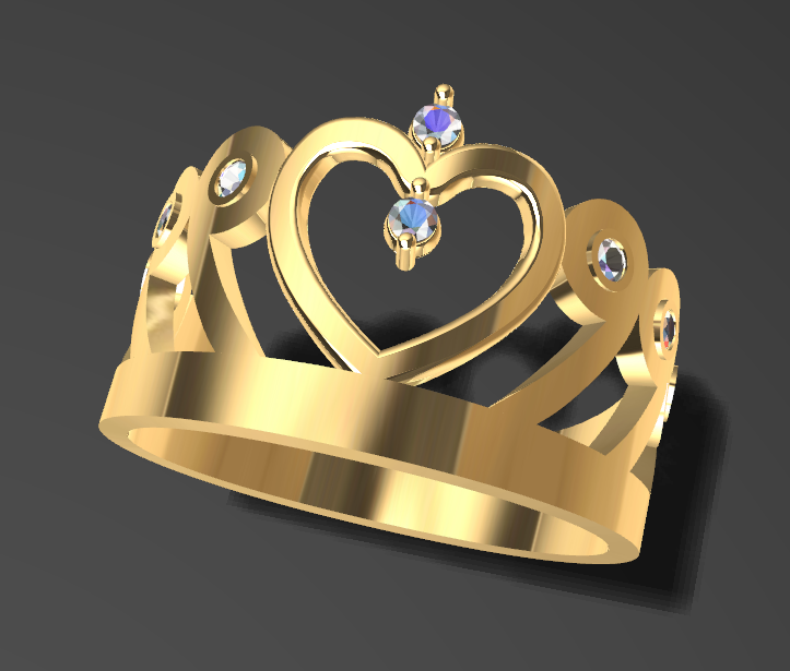皇冠戒指3D模型0