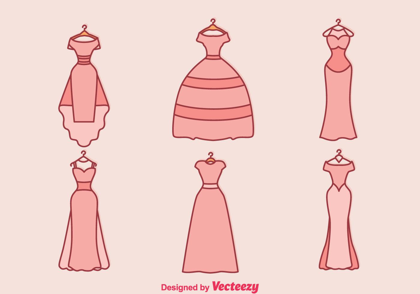 粉色婚纱设计插图0