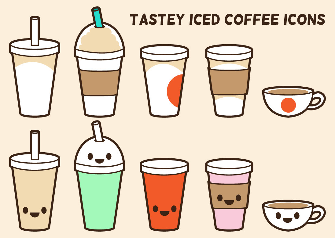 冰咖啡图标插图0