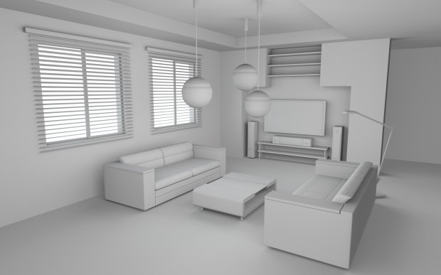 简单的房间3D模型0