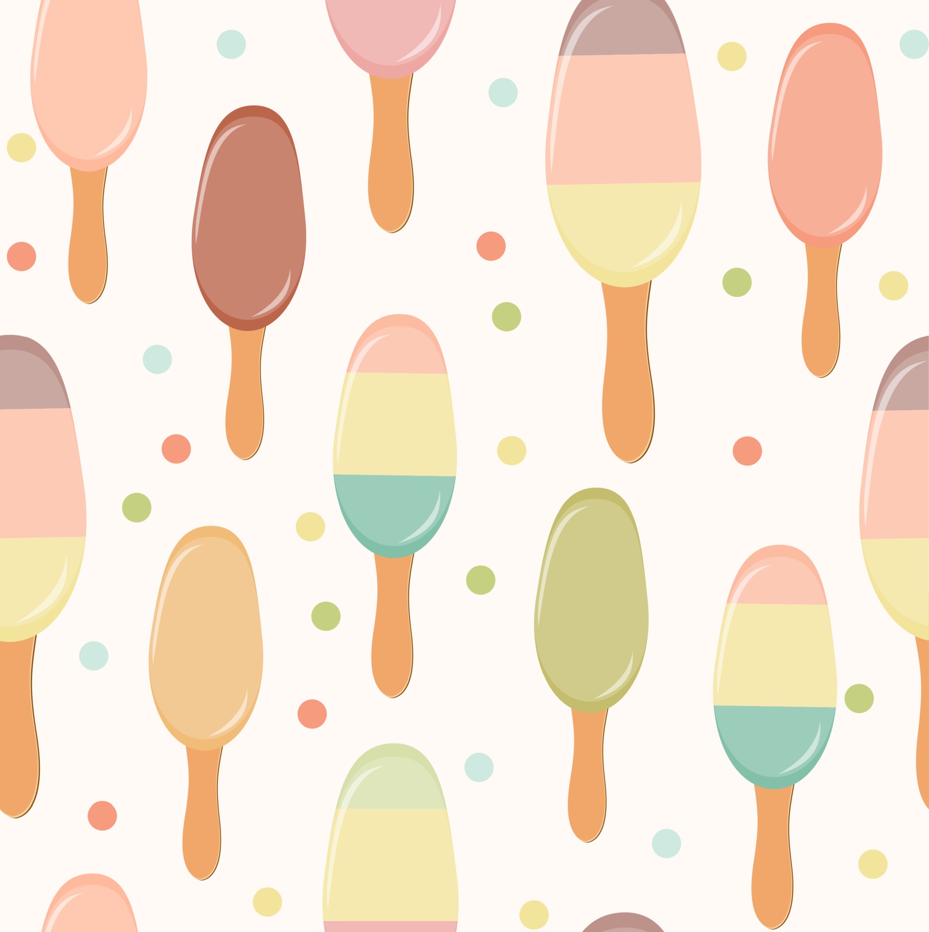 复古冰淇淋图案插图0