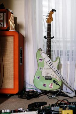 绿色的电吉他
