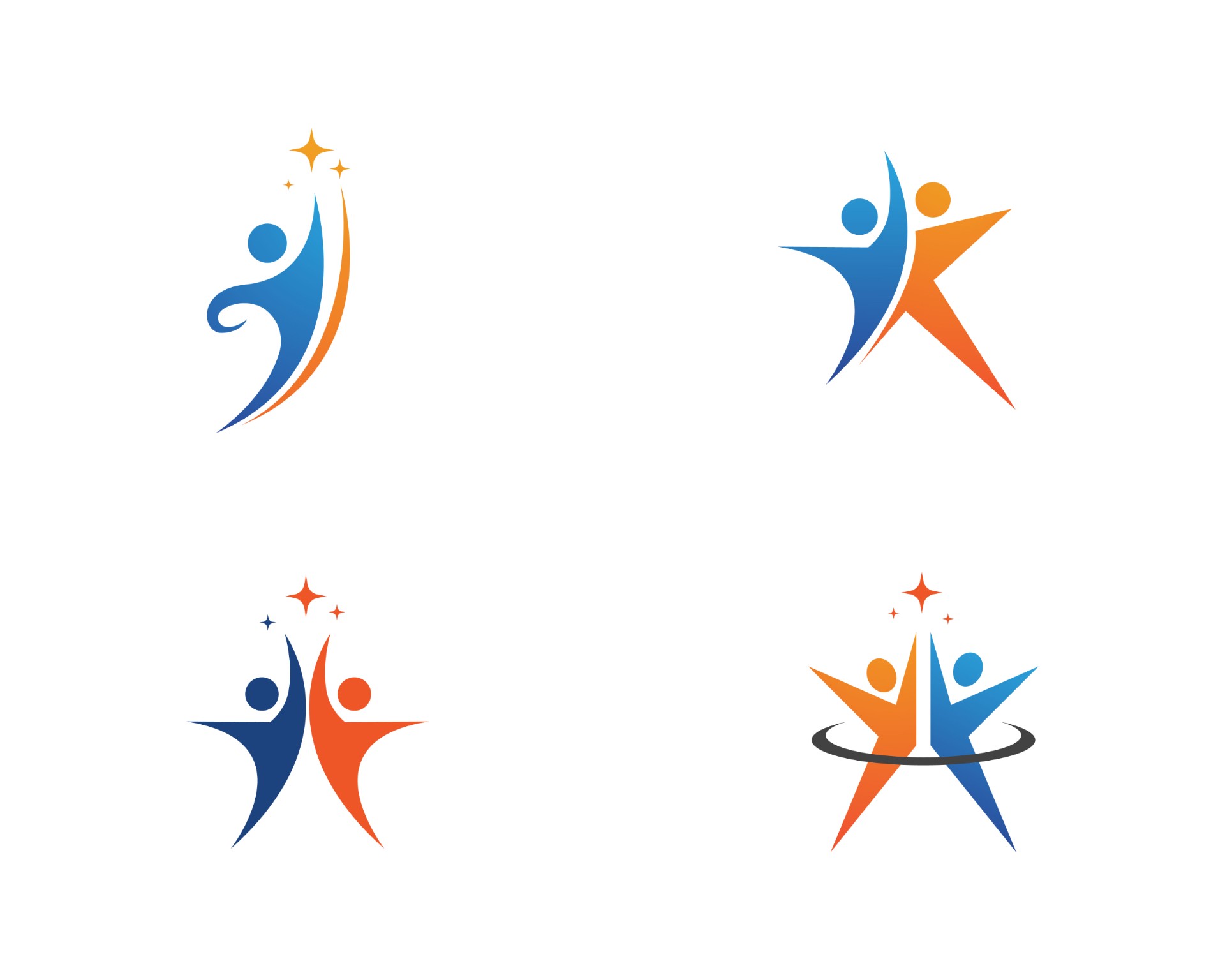 人字运动设计logo0
