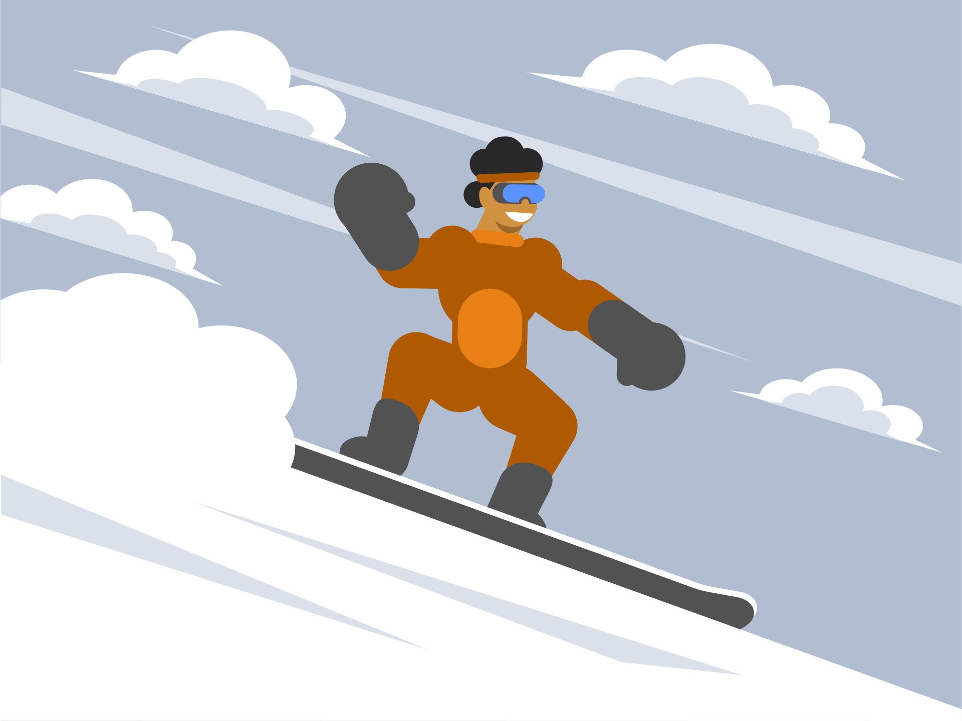 滑雪的男人插图0