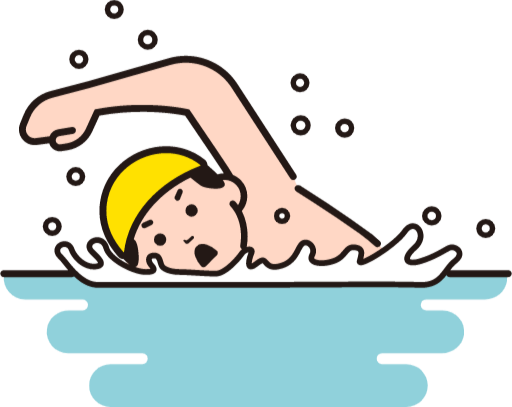 卡通游泳运动员图片1