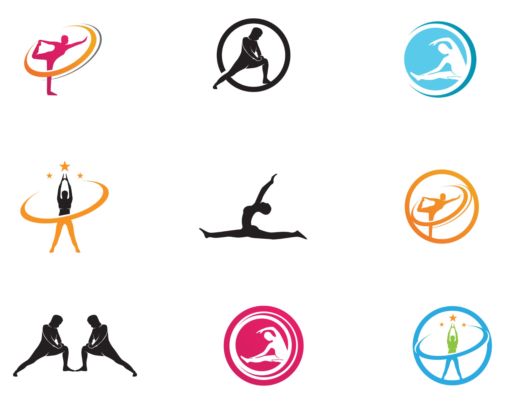 运动瑜伽符号图标0