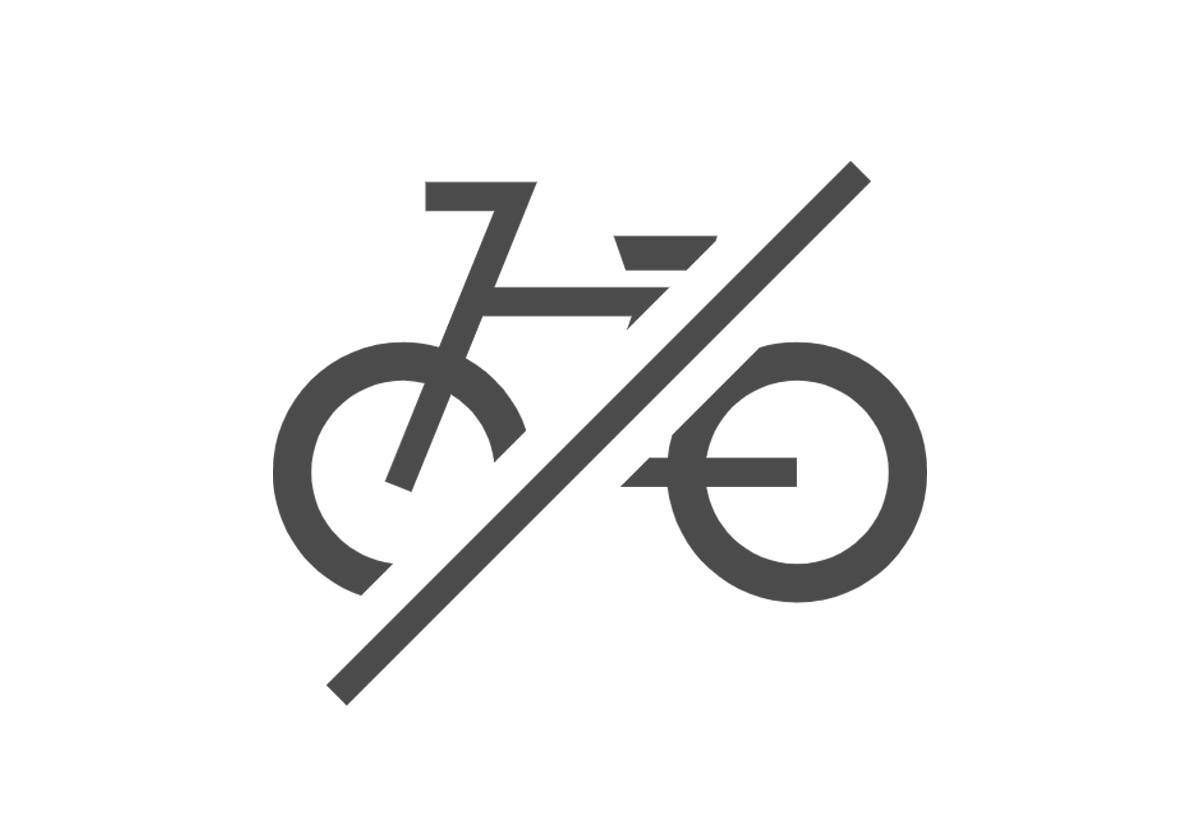 自行车禁止通行图标0