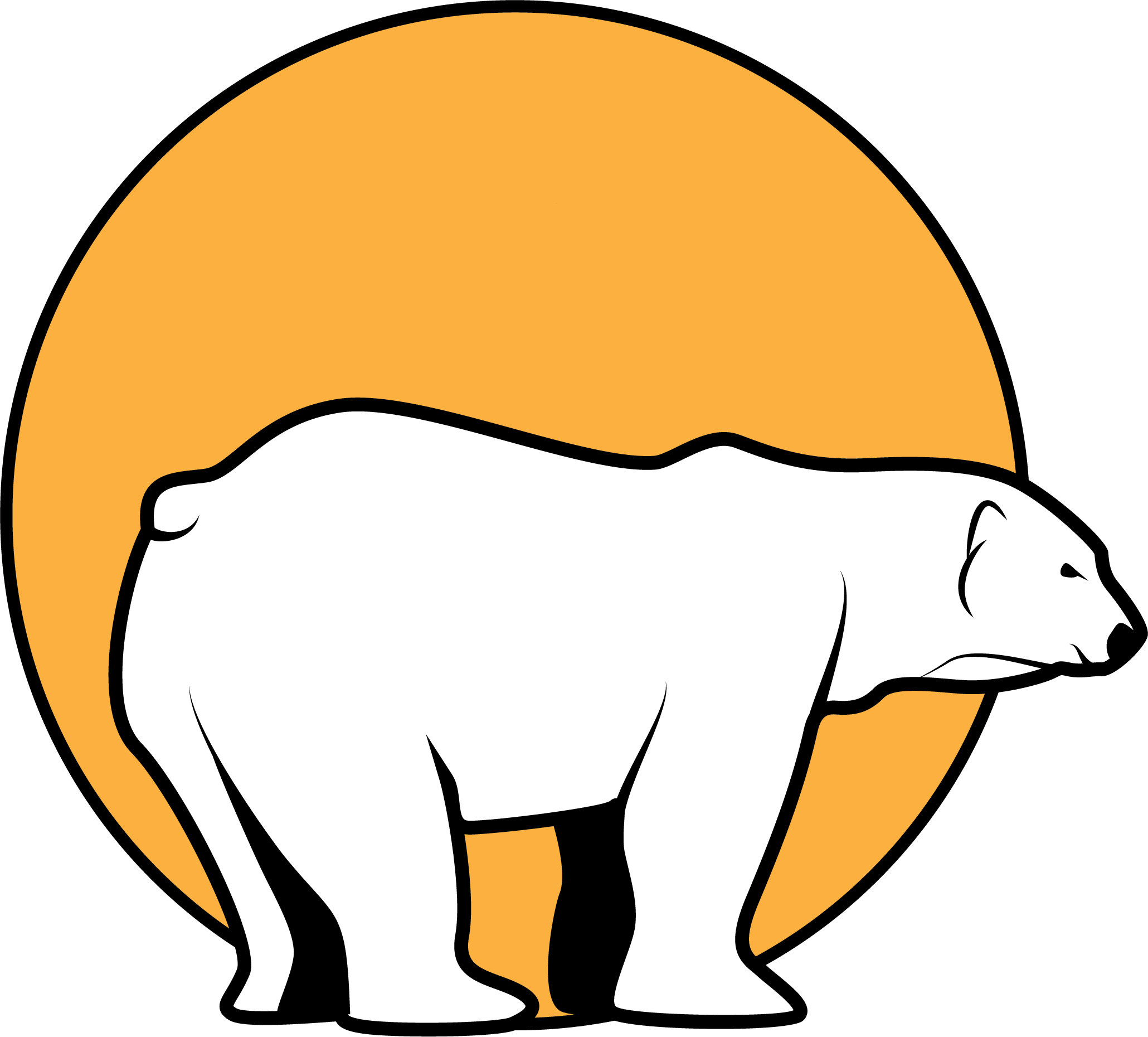 落日北极熊插图0