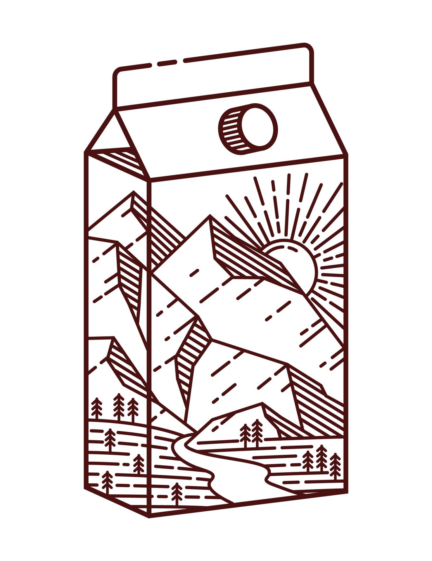 山和牛奶包装插图0