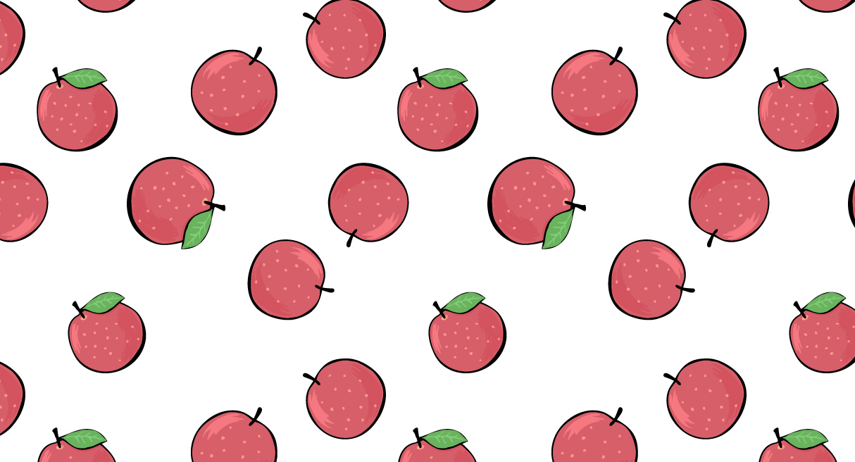 卡通苹果背景图1