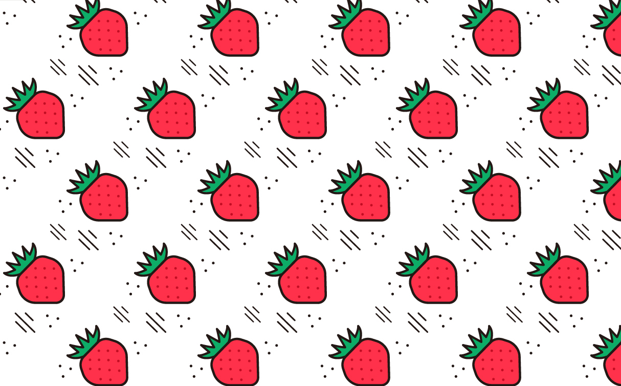 粉色草莓卡通背景0