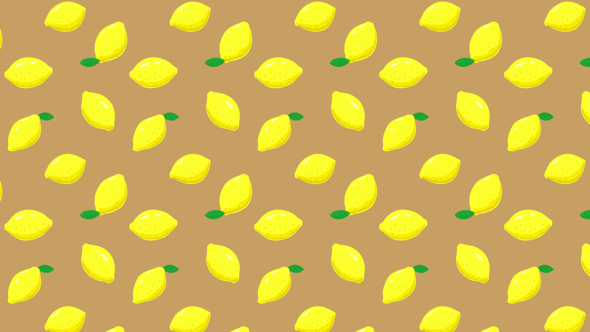 卡通手绘柠檬背景1