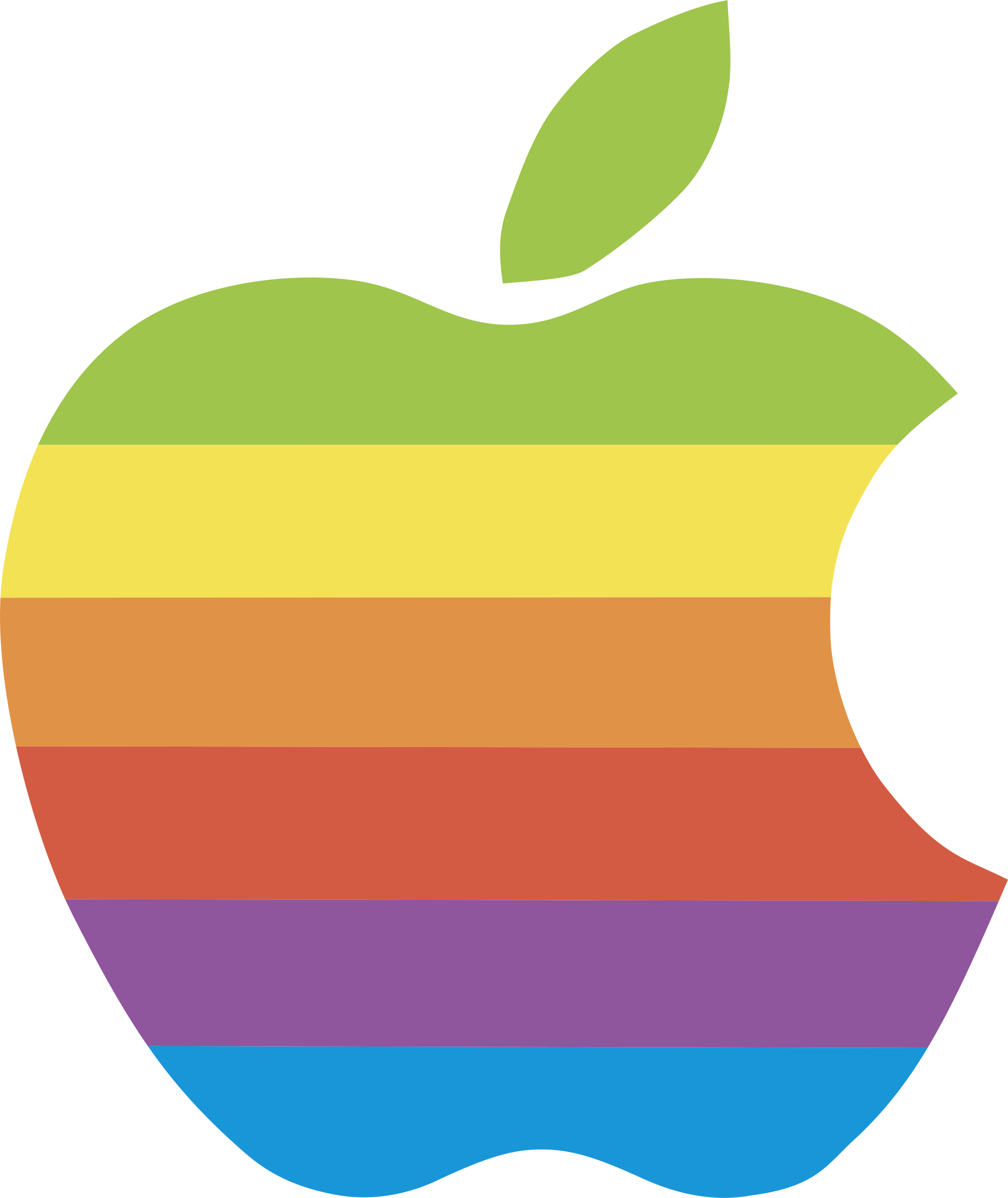苹果手机背后logo彩色0