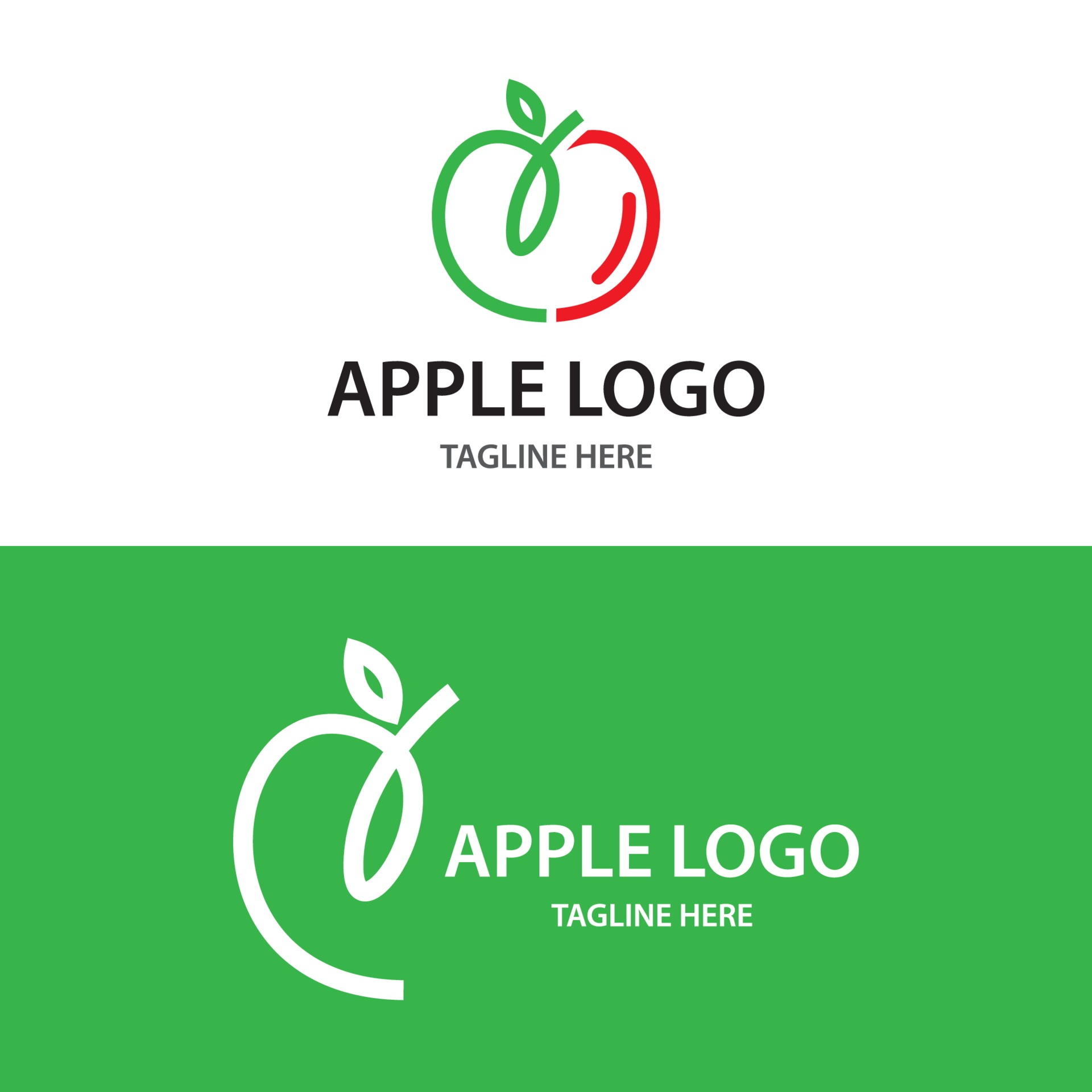 苹果轮廓设计logo0