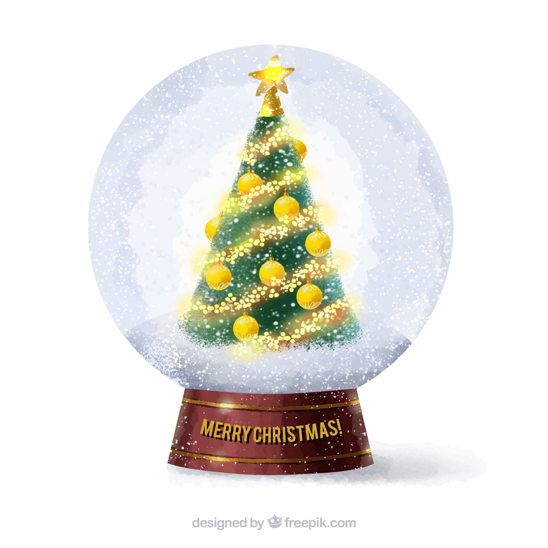 圣诞树水晶球插图0