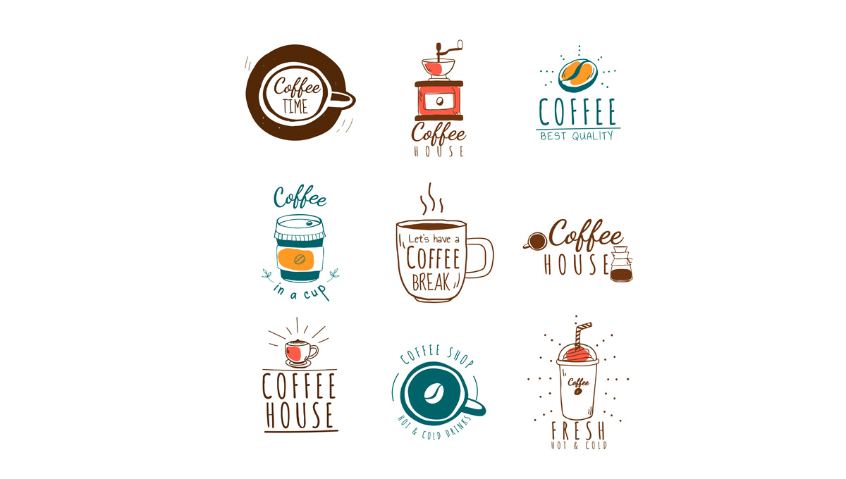 九款咖啡饮料logo图案0