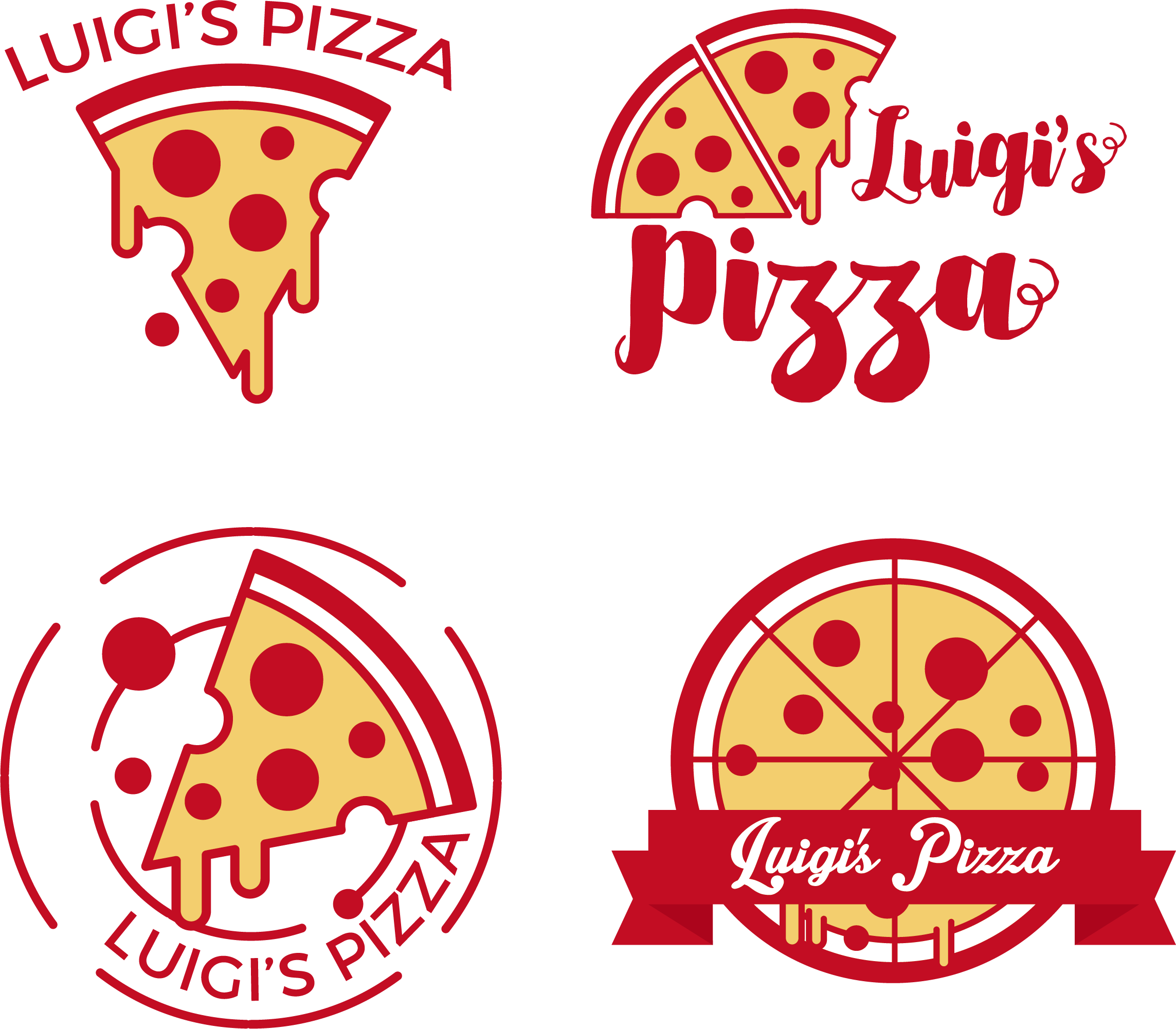 披萨店矢量logo0