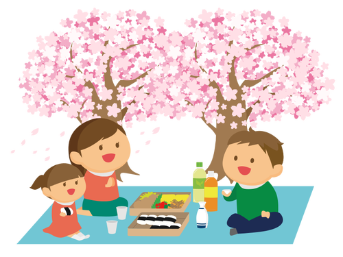 樱花树下野餐插图0
