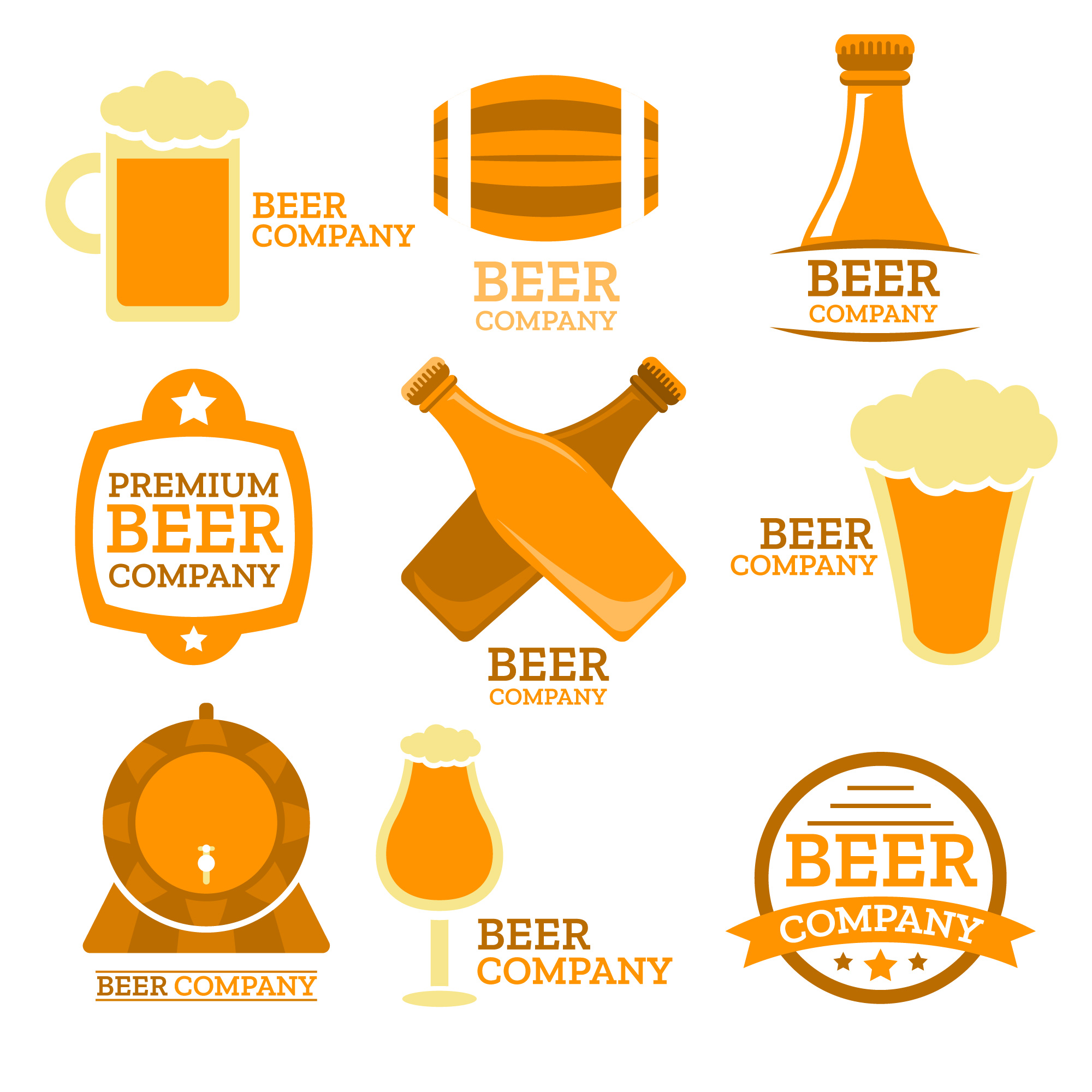平面设计啤酒logo设计0