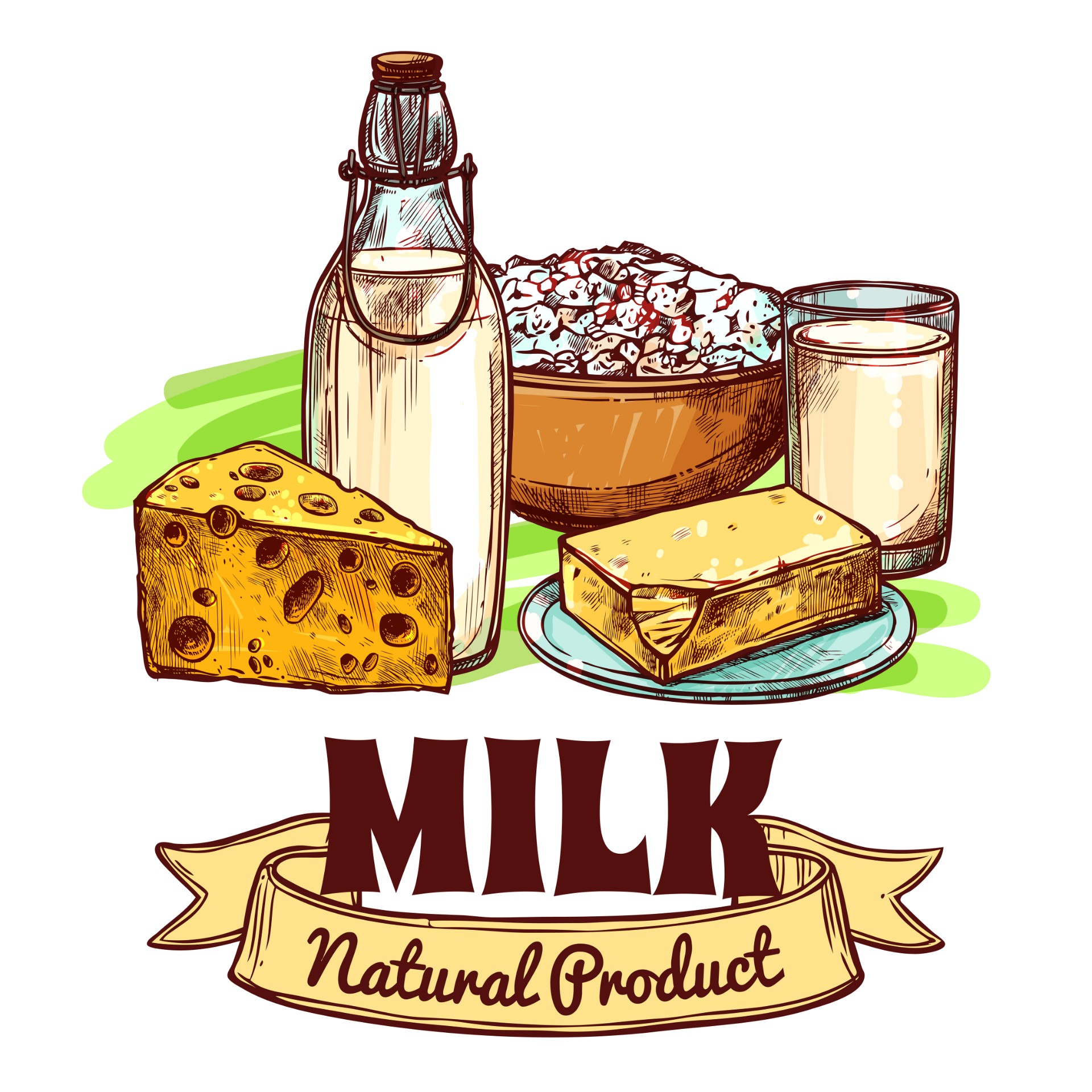 牛奶logo设计0