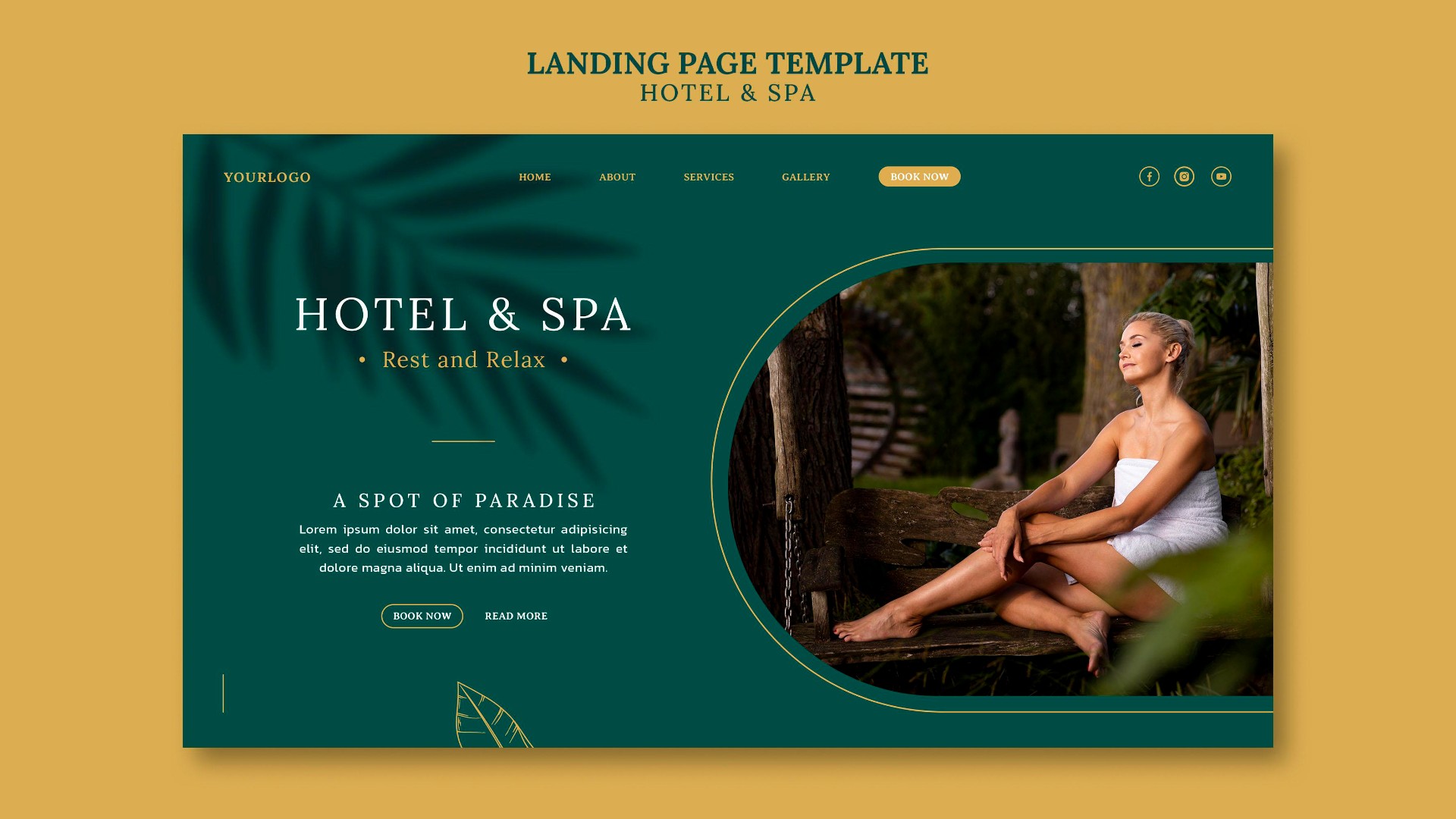度假酒店网站设计模板0