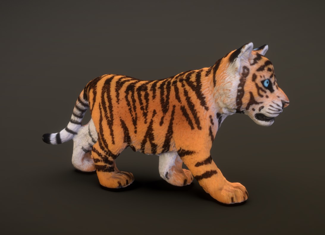 老虎幼崽3d模型1
