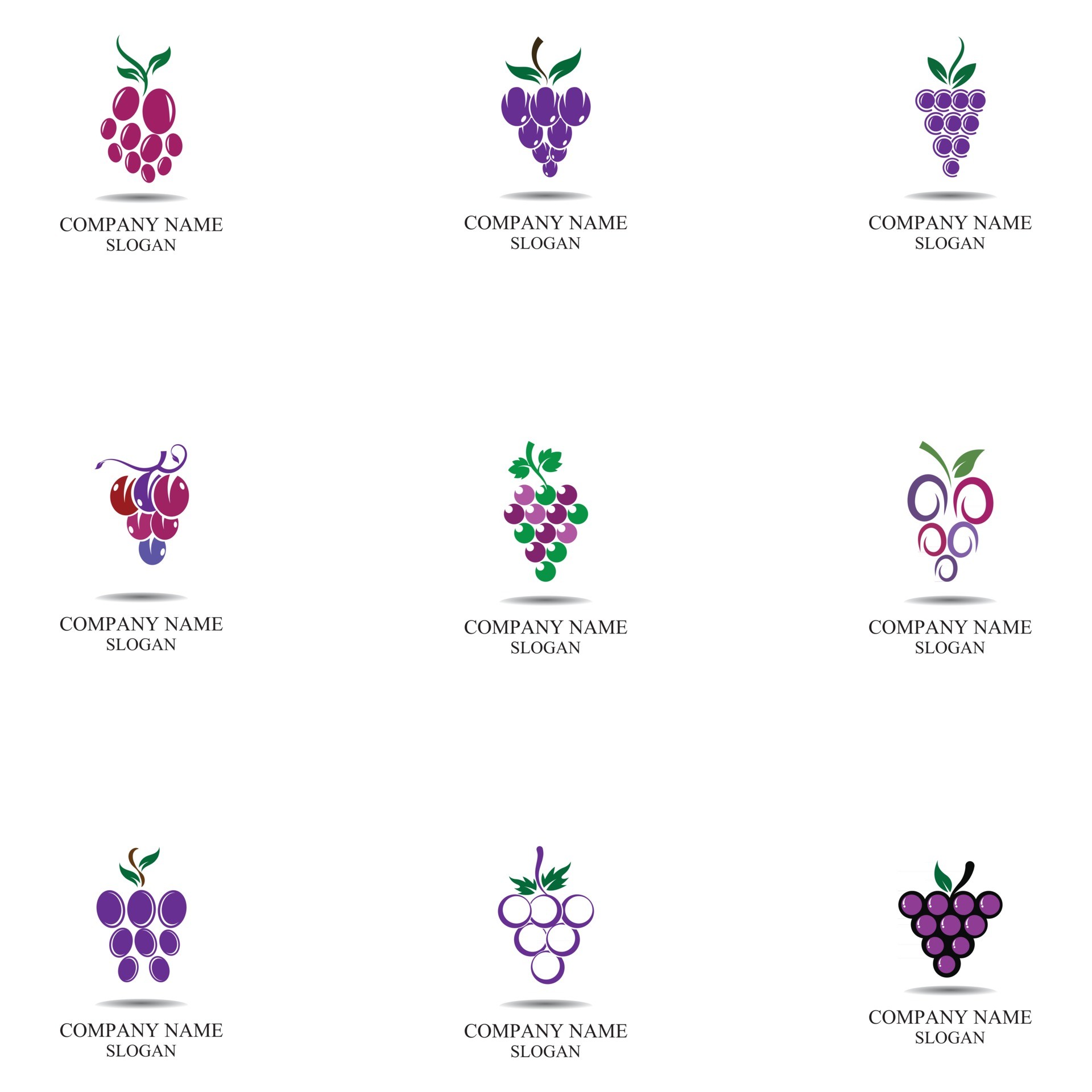 葡萄水果平面图标0