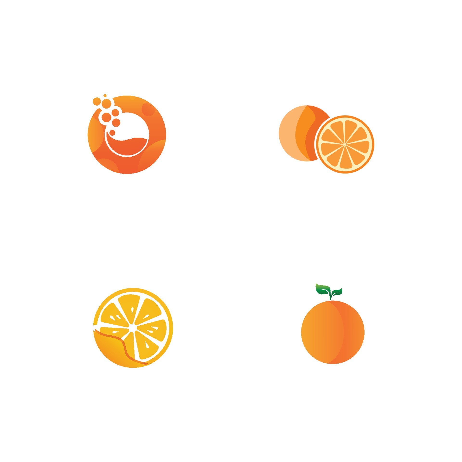 橙子橙汁logo设计0