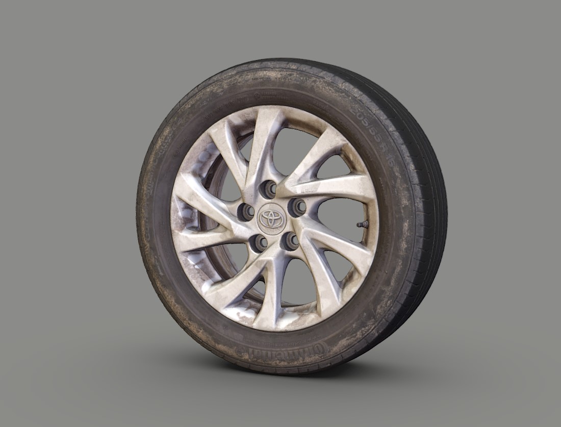 丰田轮胎3d模型0
