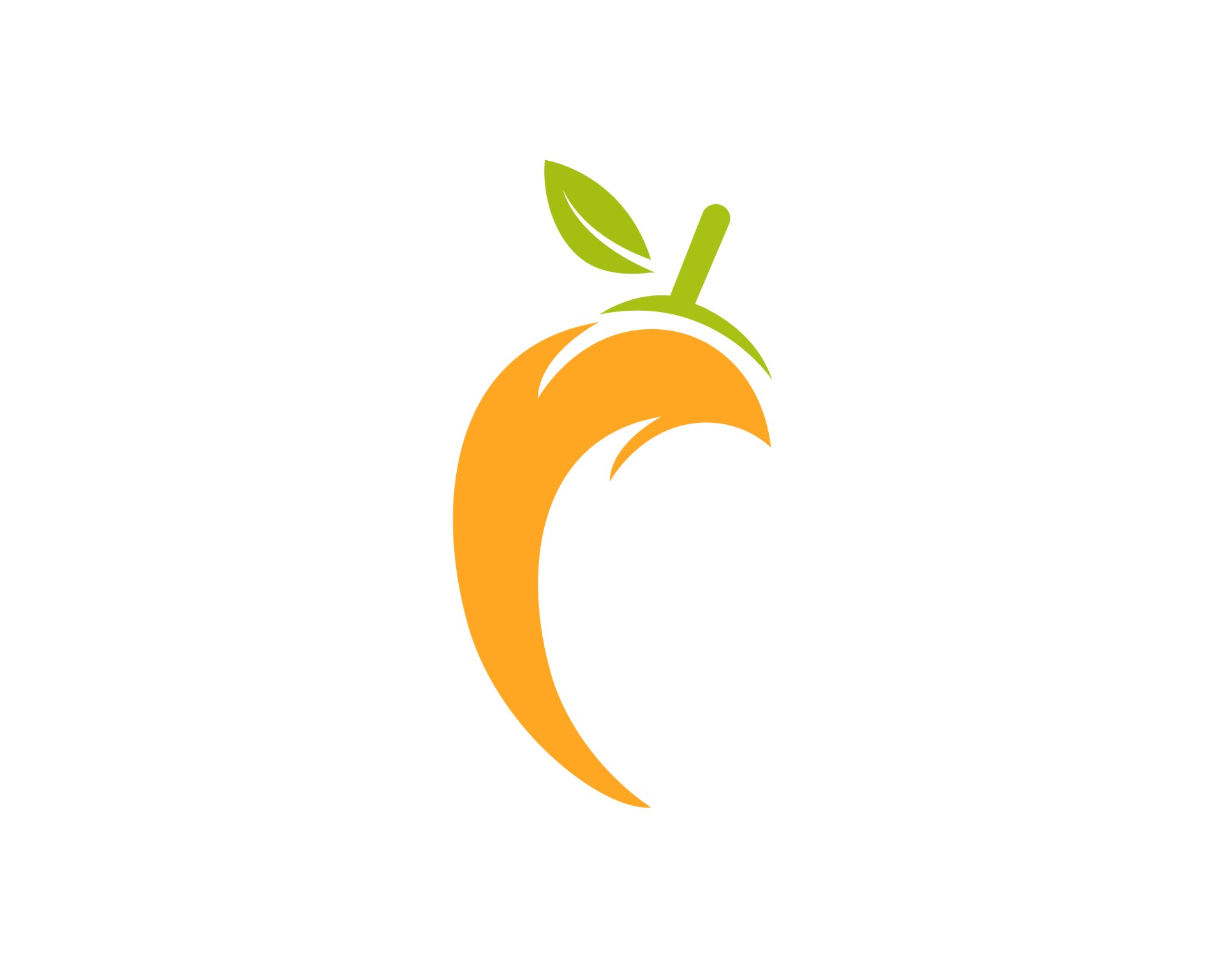 芒果平面风格logo0