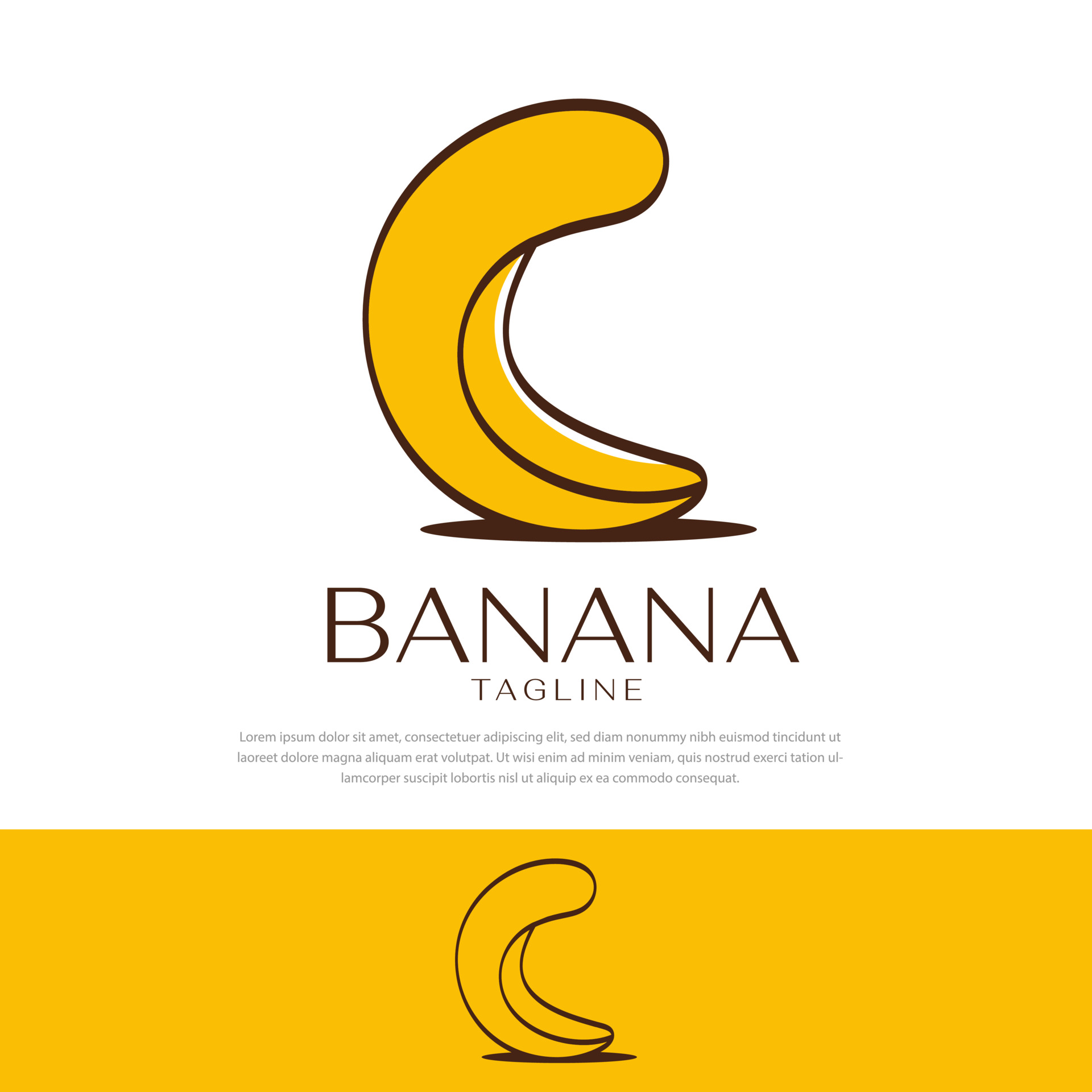 香蕉水果食品logo0