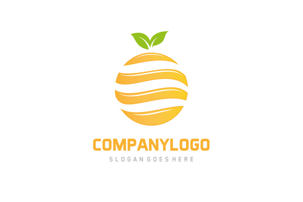 橘子水果logo设计0