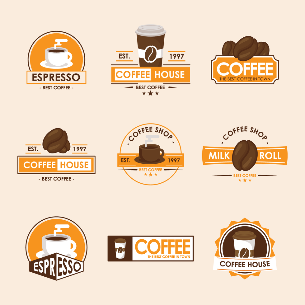 9种咖啡店标志logo0
