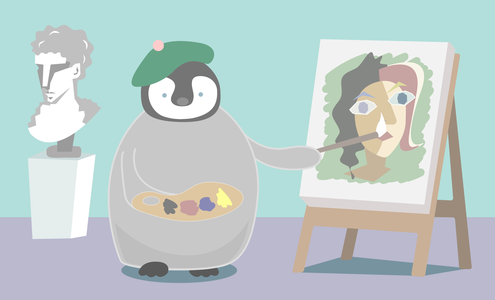 艺术家企鹅插图0
