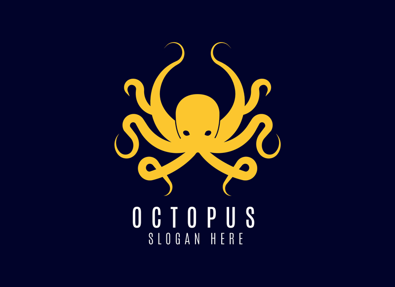 章鱼logo设计0