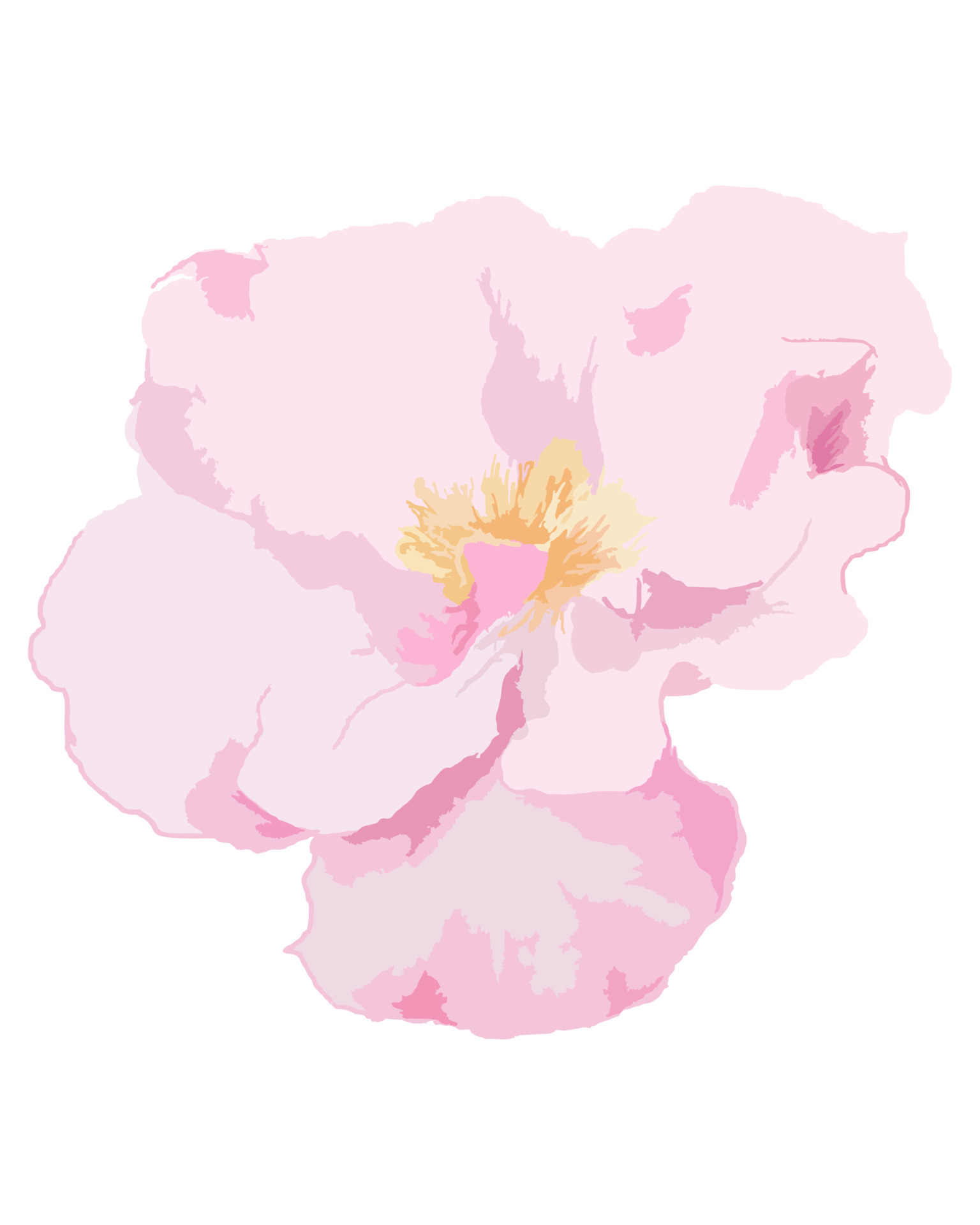 一朵粉色桃花插图0