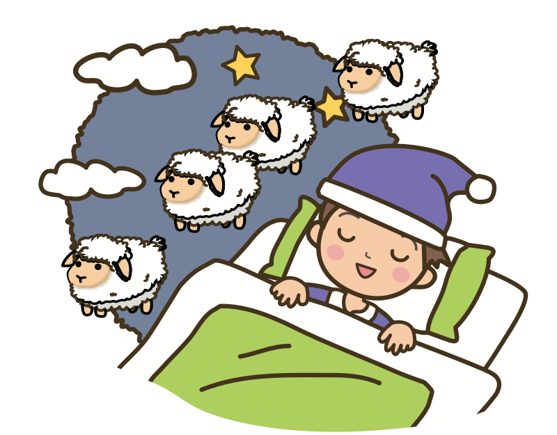 数羊睡觉的孩子插图0