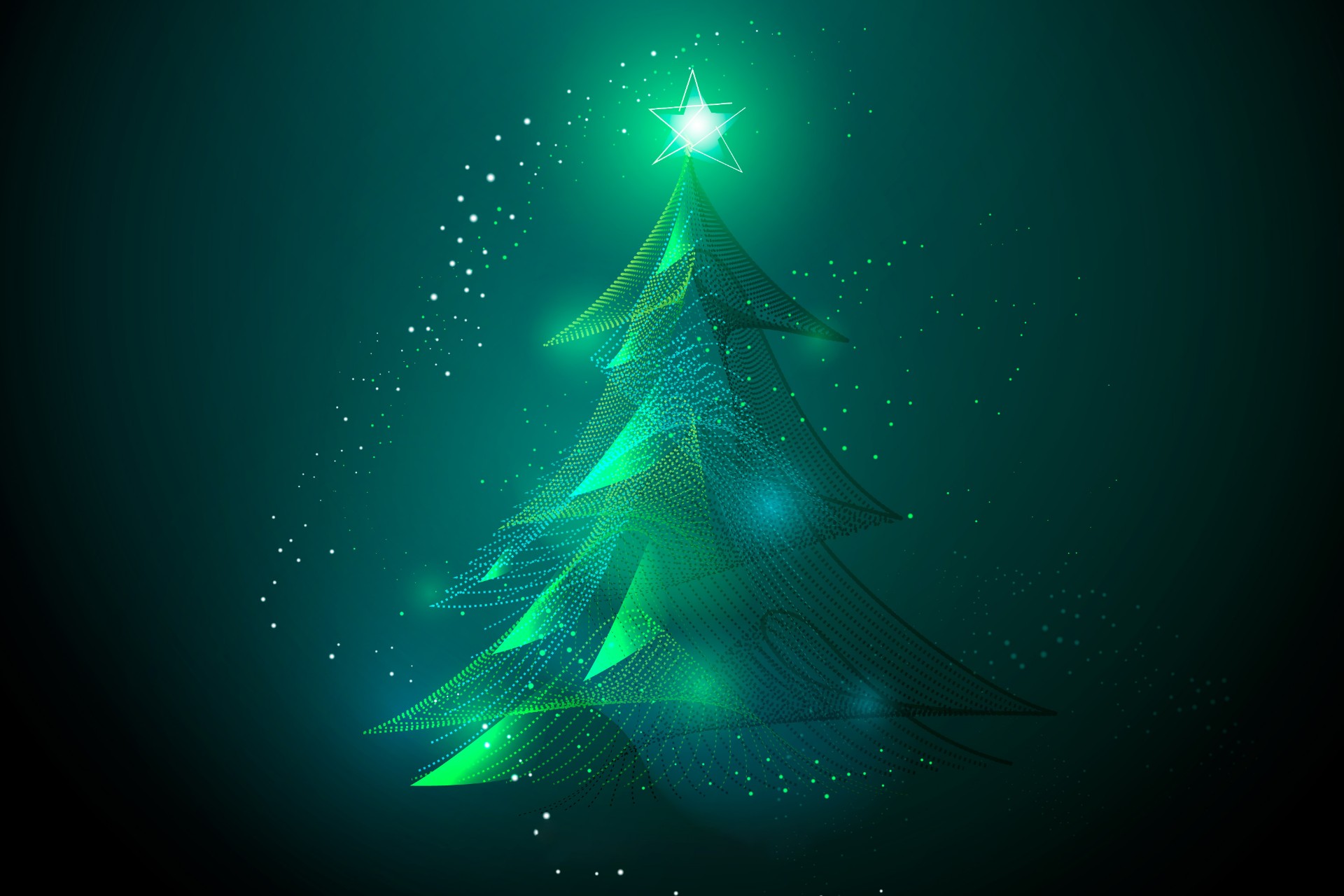 美丽的抽象圣诞树0