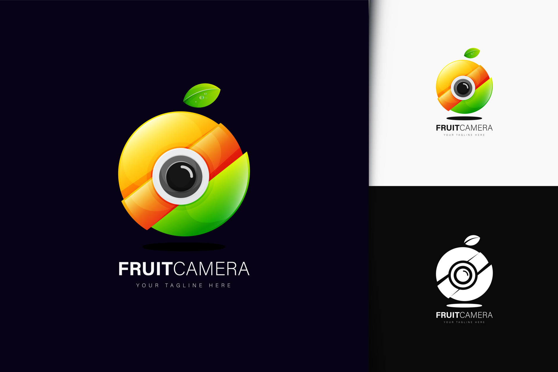 水果相机创意logo0