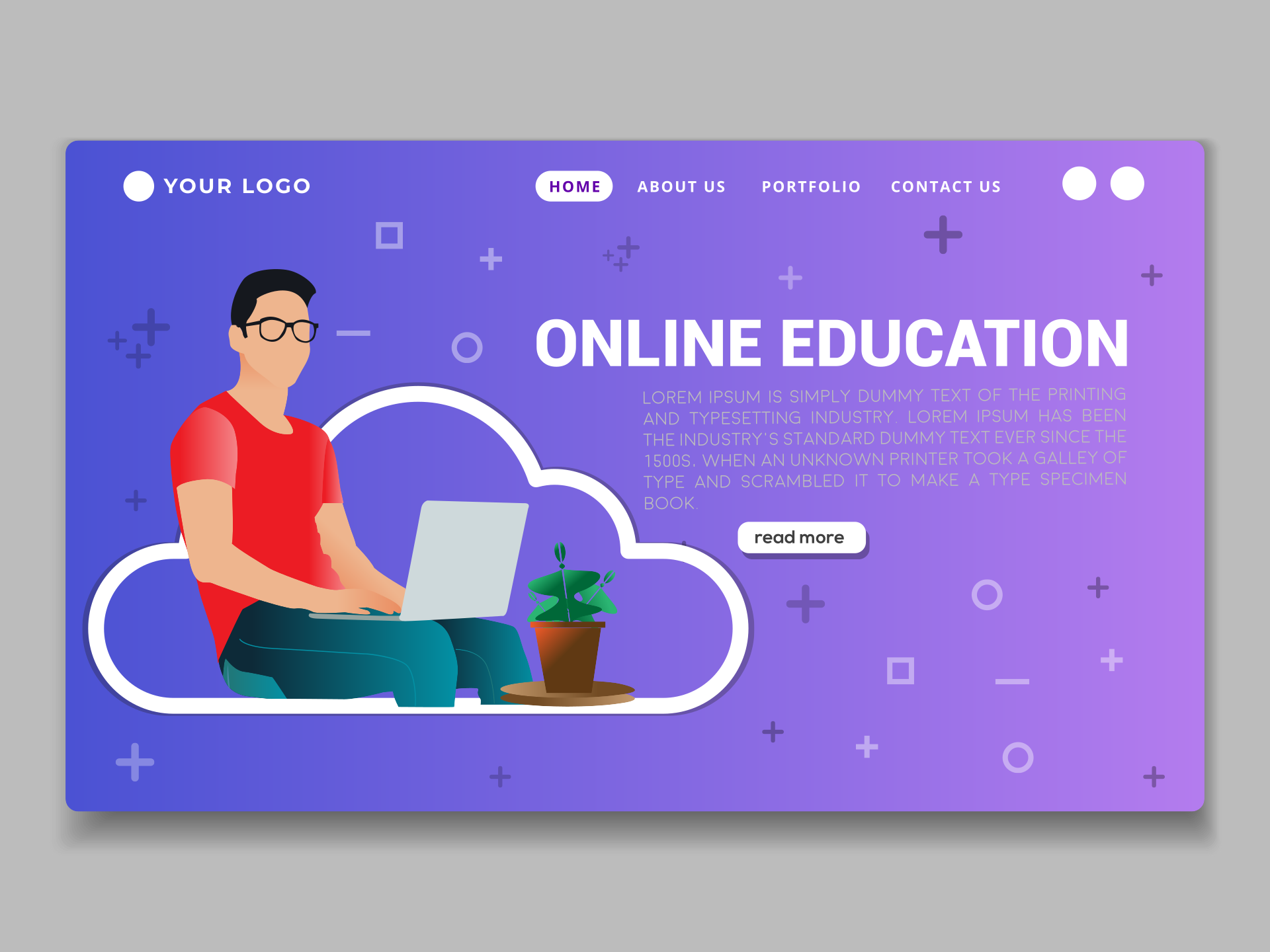 在线教育网站模板0
