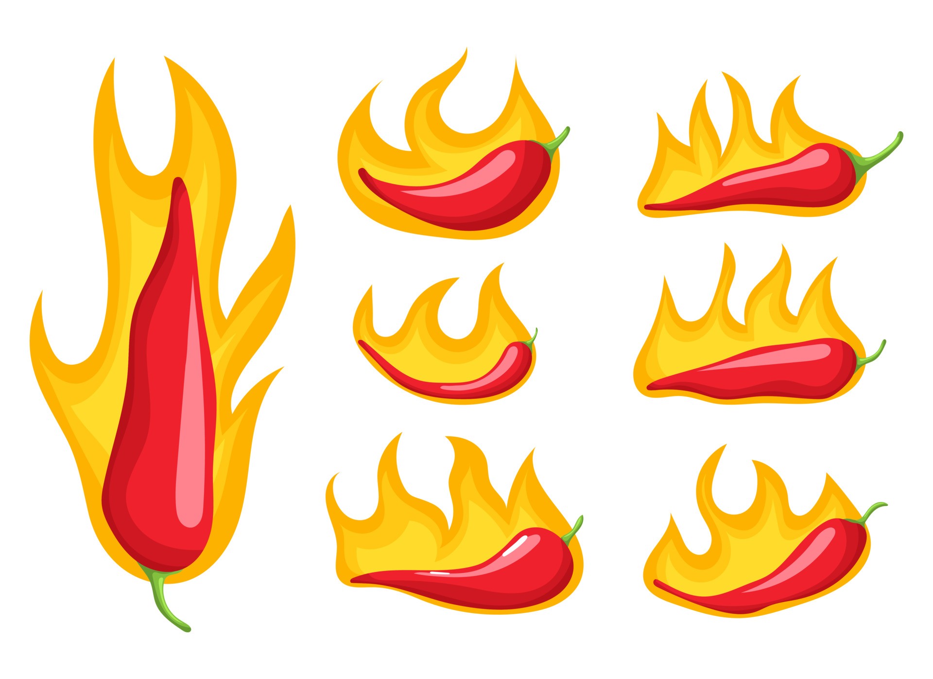 燃烧的辣椒设计插图0