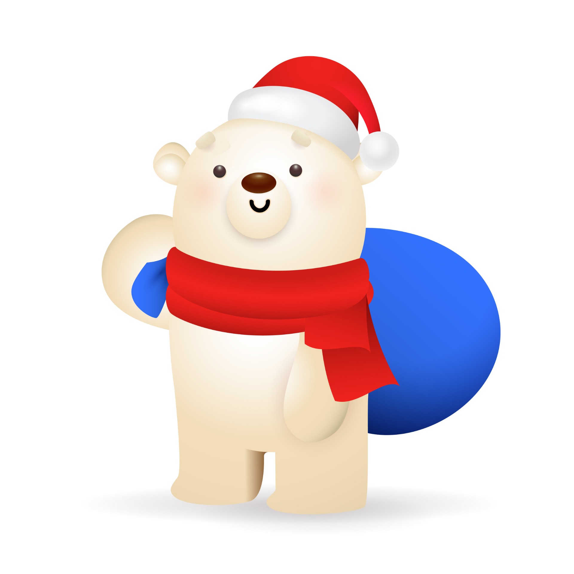 圣诞北极熊派发圣诞礼物插图0
