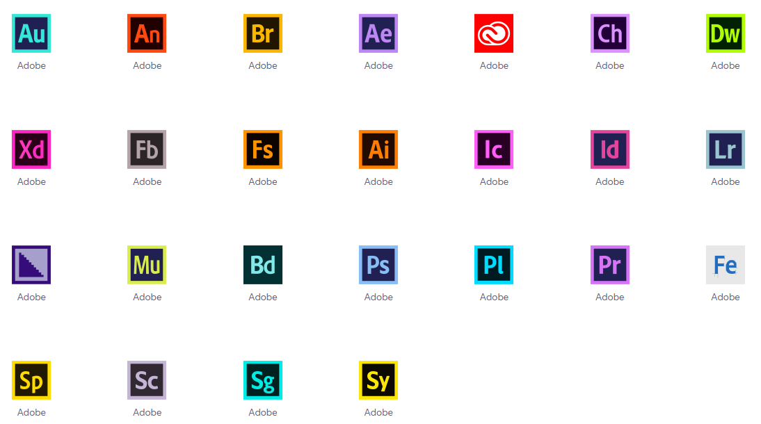 25枚Adobe软件图标0