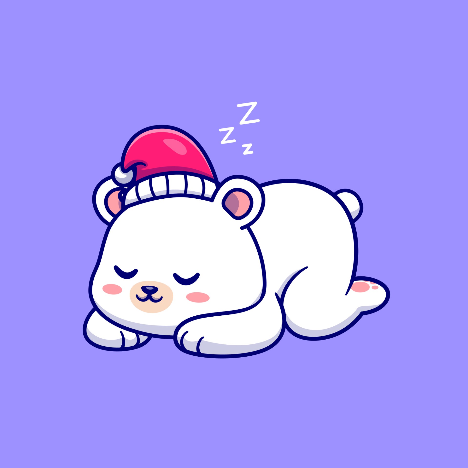 睡觉的北极熊0