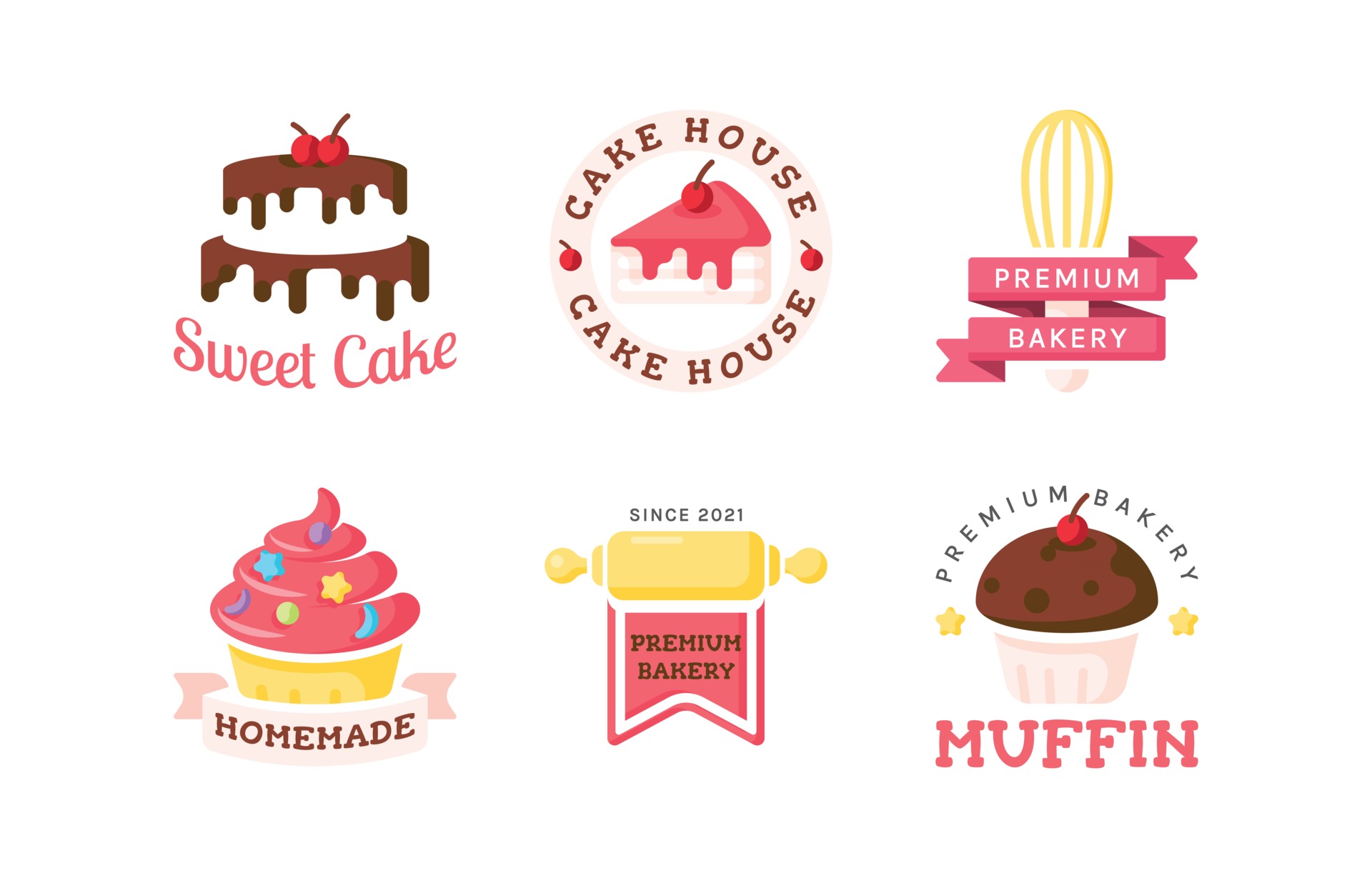 各种甜点蛋糕logo0
