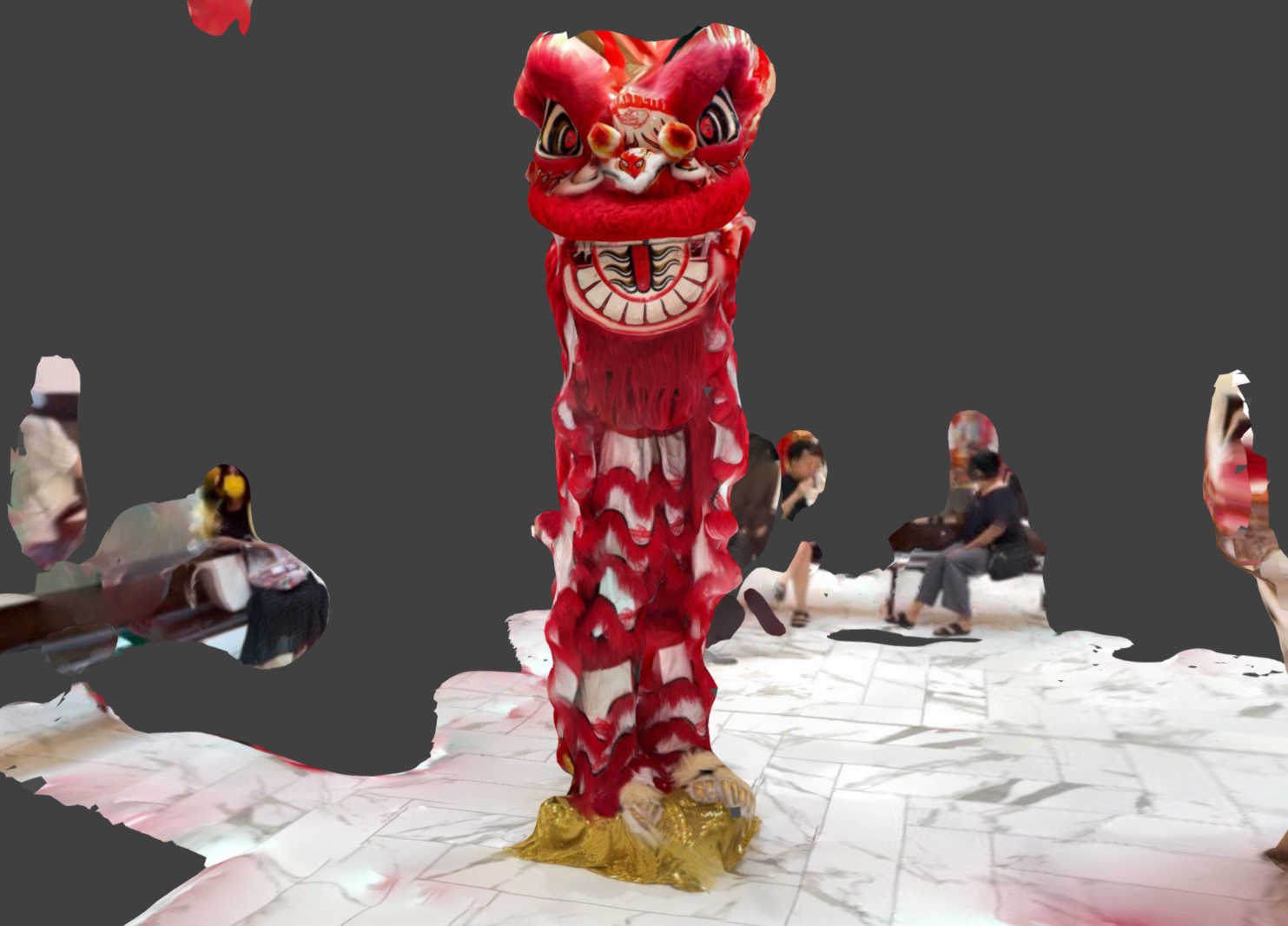 春节舞狮3d模型0