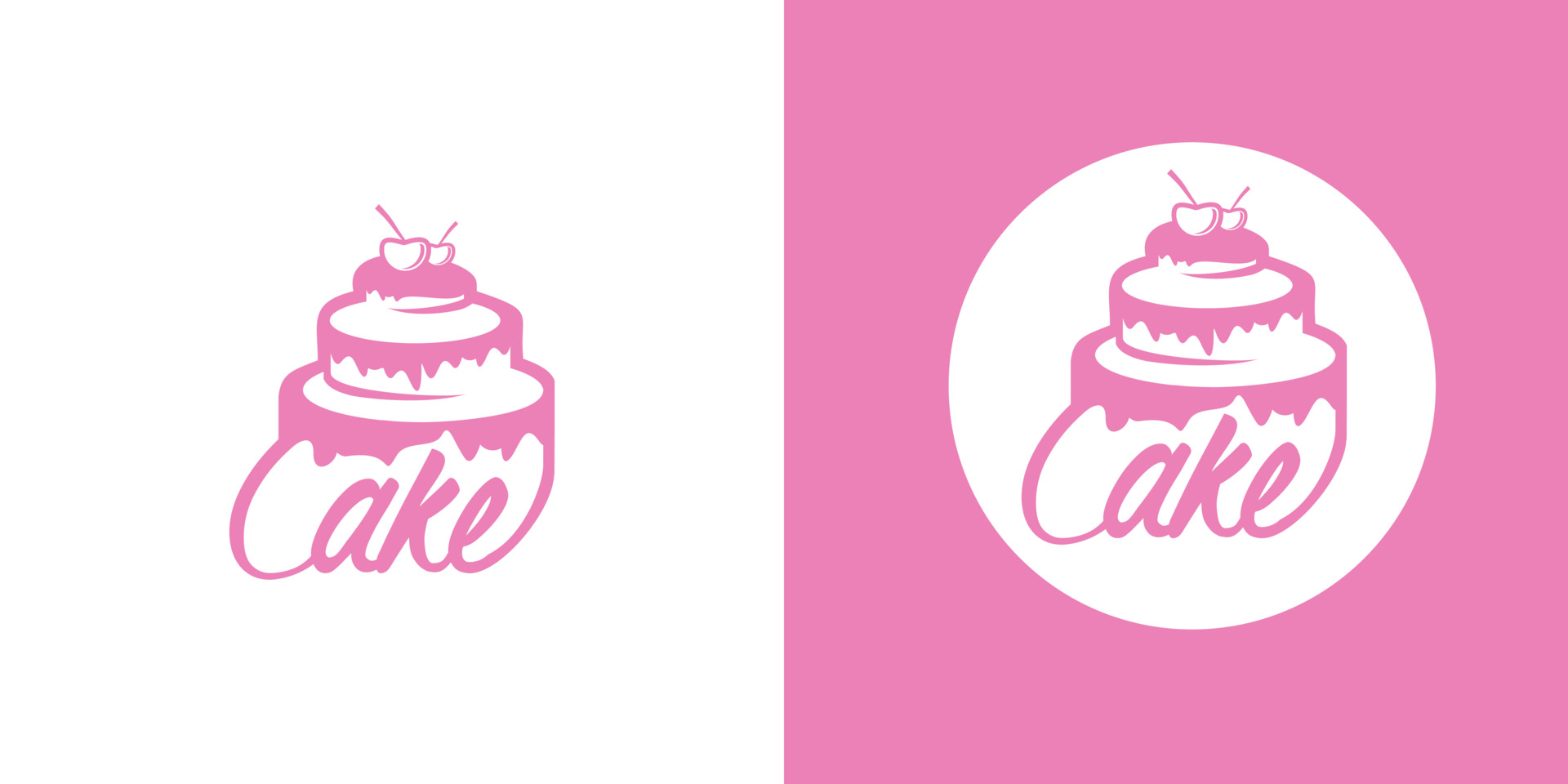蛋糕英文标志创意logo0