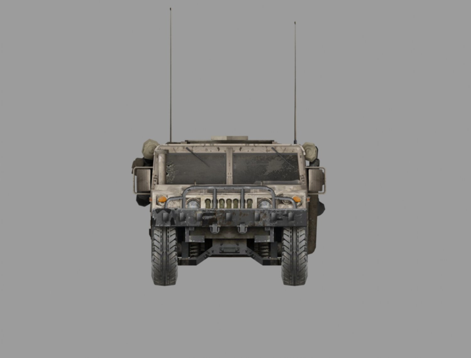 悍马战斗车3D模型1