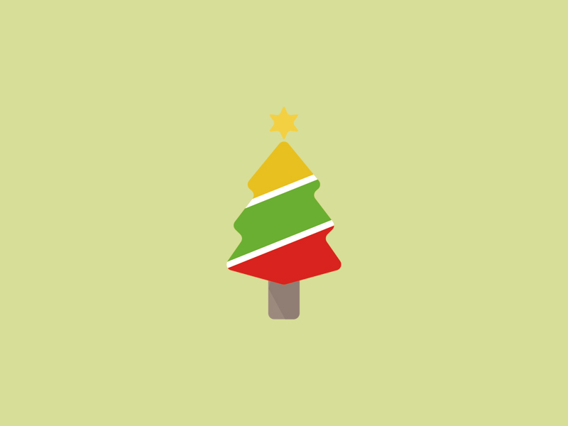 彩色圣诞树图标0